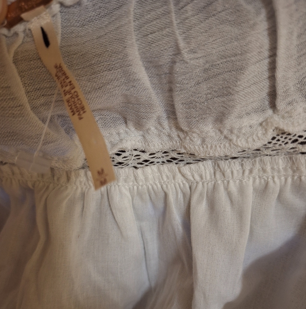Free People Ivory Button-Front Maxi Dress - Picture 4 of 8